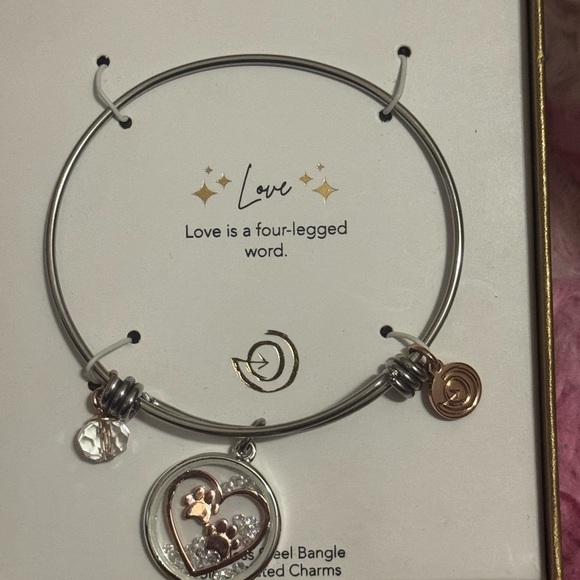 Love Is A Four-Legged Word Charm Bracelet - Picture 3 of 7